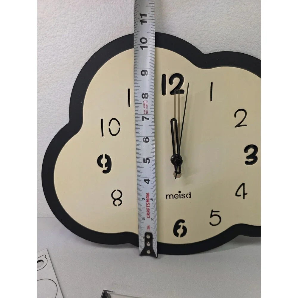 Meisd Cloud Decorative Wall Clock for Living Room Decor, Modern Nursery Decor